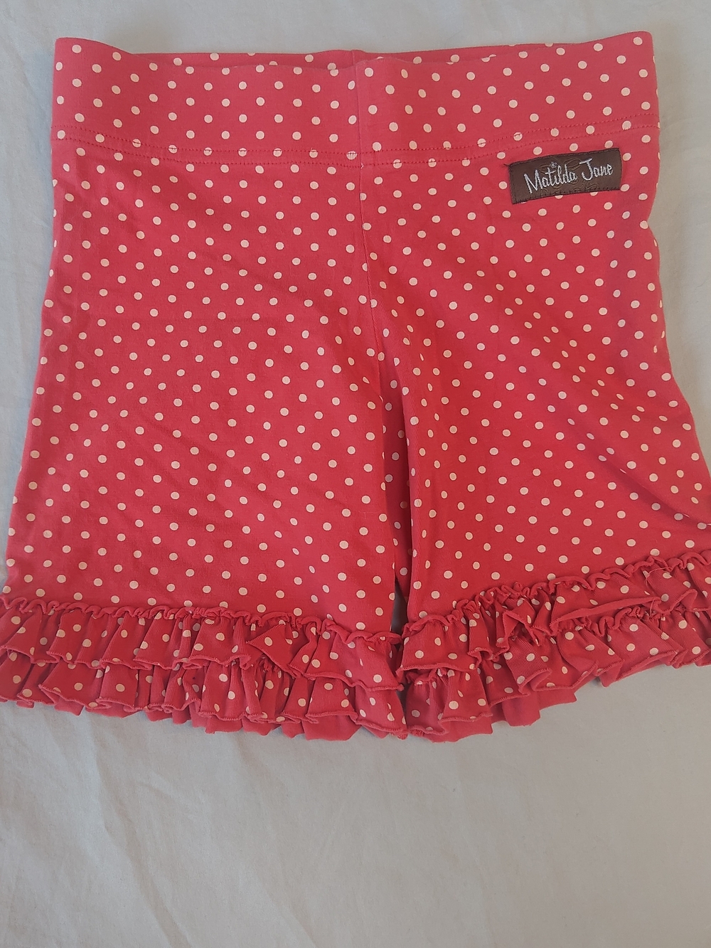 Matilda Jane Light Red Pink Polka Dot Shorts